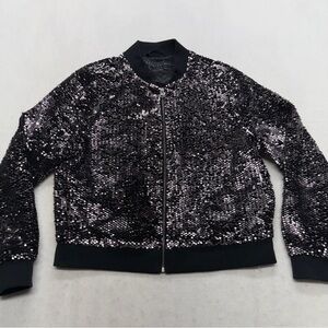 Aeropostale Sequined Bomber Jacket Women’s Size XL